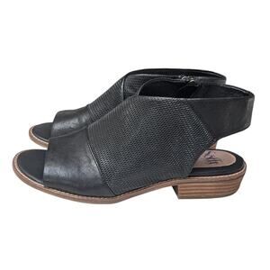 Sofft Natalia Black Leather Slingback Sandals Women's Size 8.5 comfort shoe boho